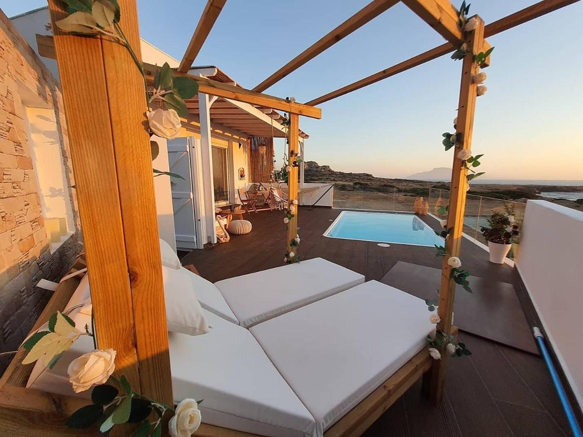 Tramonto Luxury Villa No1- Breathtaking Sunset View Foiníkion Exteriör bild