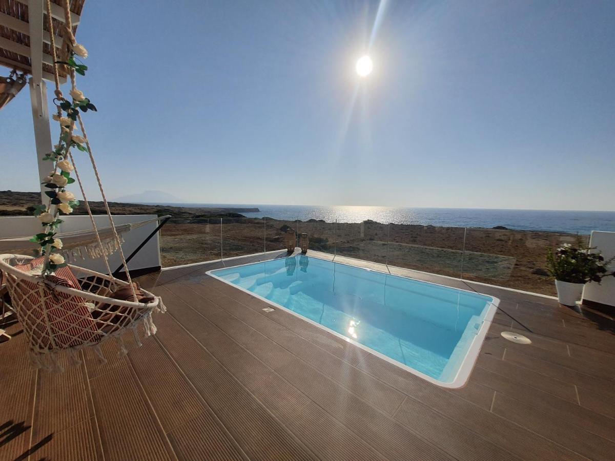 Tramonto Luxury Villa No1- Breathtaking Sunset View Foiníkion Exteriör bild