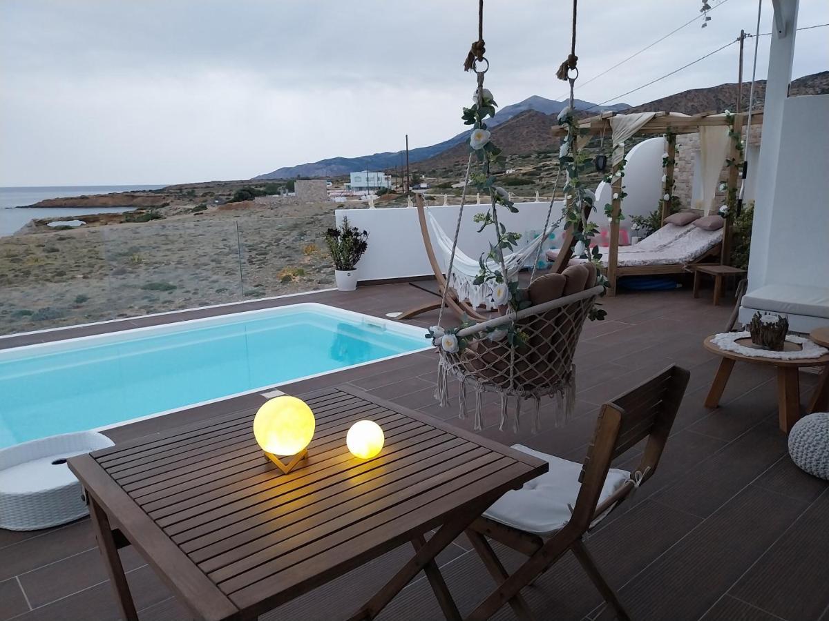 Tramonto Luxury Villa No1- Breathtaking Sunset View Foiníkion Exteriör bild