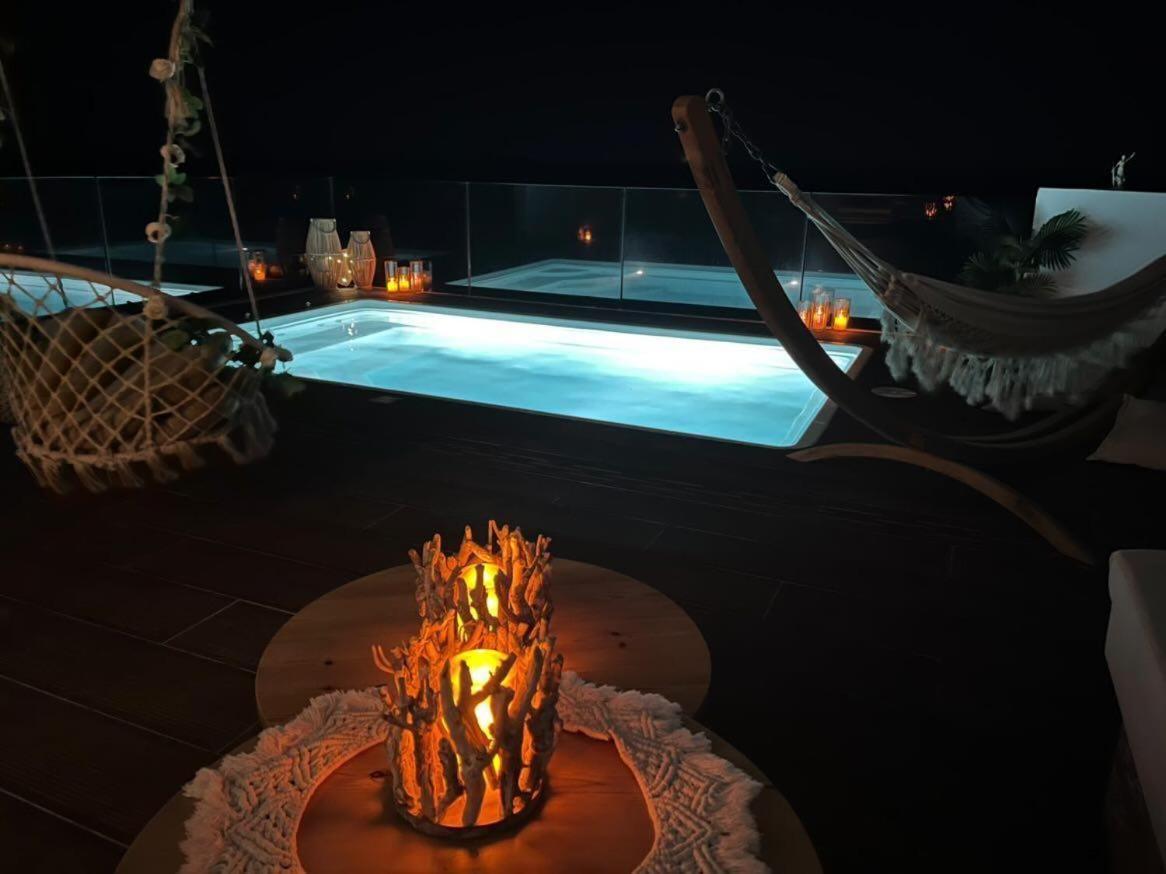 Tramonto Luxury Villa No1- Breathtaking Sunset View Foiníkion Exteriör bild